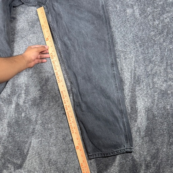 Empyre Tori Size 6 Gray Carpenter Jeans Baggy Skater Y2K Wide Leg 100% Cotton - Picture 10 of 12